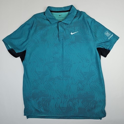 Nike polo uomo teal - l, tiger