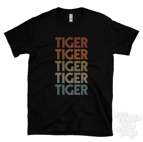 Maglietta tigre ripetuta stile - maglietta,