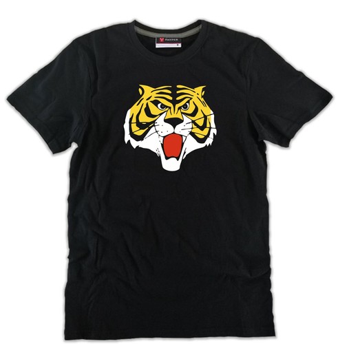 Shirt tiger man - t-shirt, nera